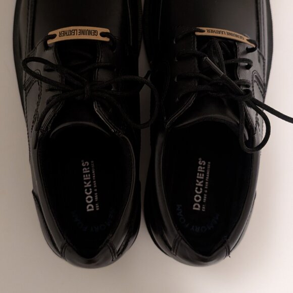 Dockers Leather Manvel Oxford Dress Shoes, NWOT, Black, Size 9.5 - Picture 5 of 10